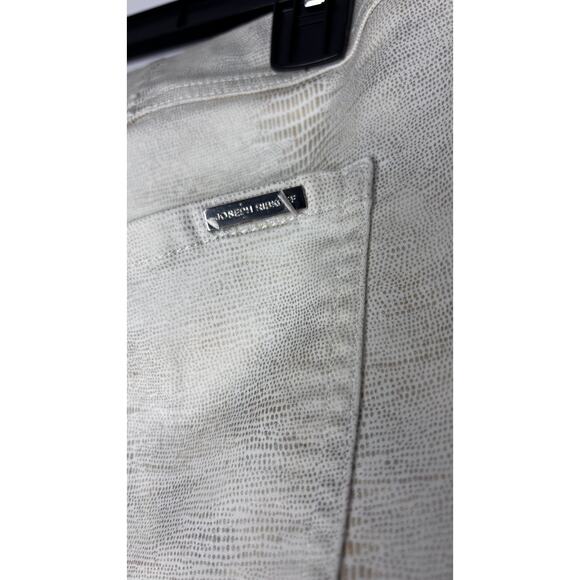 JOSEPH RIBKOFF SNAKESKIN WHITE JEANS SIZE 14 - Picture 3 of 4